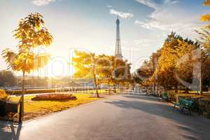 Park near the Eiffel Tower