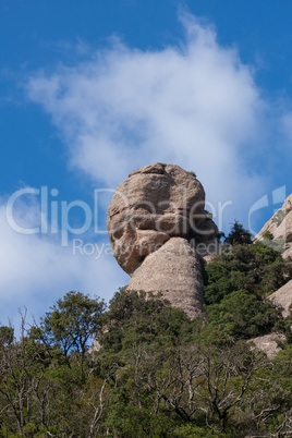 View of Montserrat mountains (Barcelona,Catalonia,Spain)