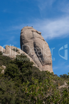 View of Montserrat mountains (Barcelona,Catalonia,Spain)