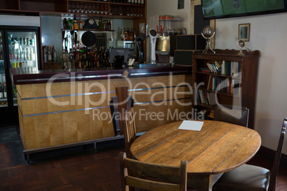 Interior of a bar