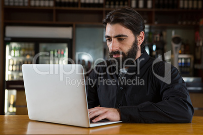 Man using laptop