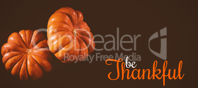 Composite image of thanksgiving greeting text