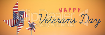 Composite image of logo for veterans day in america