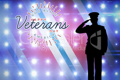 Composite image of logo for veterans day in america