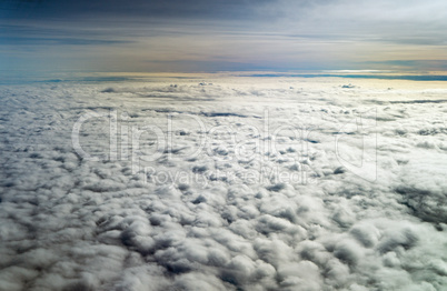 over the clouds