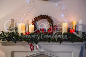 Christmas decoration in living room