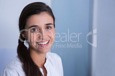 Portrait of smiling patient