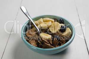 Breakfast cereals in bowl