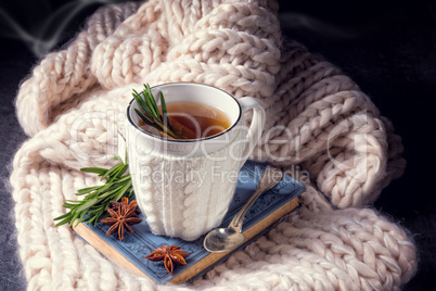 herbal tea with rosemary