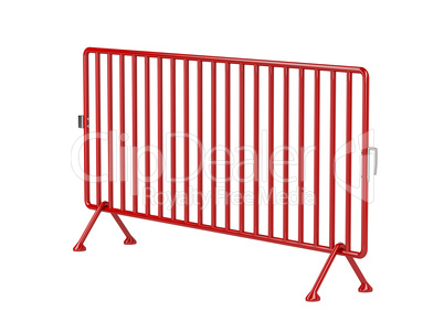Red mobile fence