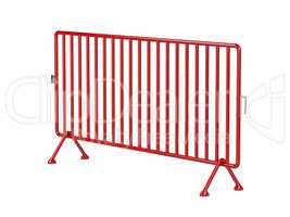 Red mobile fence