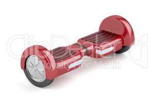Red self-balancing scooter