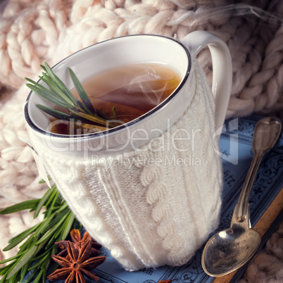 herbal tea with rosemary