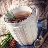 herbal tea with rosemary