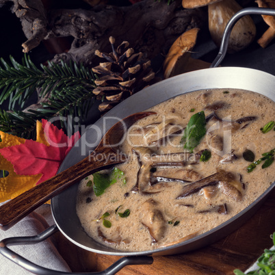 Tasty mushroom sauce