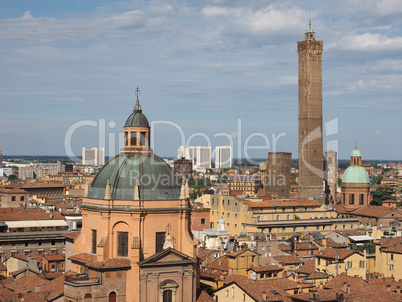 Aerial view of Bologna