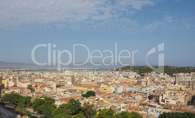 Aerial view of Cagliari