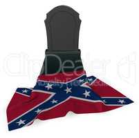 grabstein und flagge der südstaaten Konföderierten Staaten von Amerika