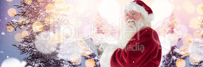 Santa with Winter landscape