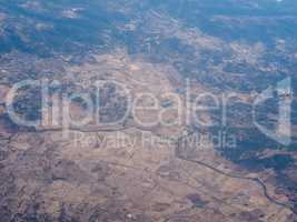 Aerial view of Sardinia