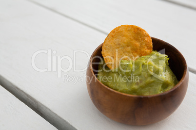 Mexican dip on table