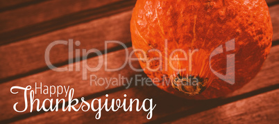 Composite image of thanksgiving greeting text