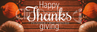 Composite image of thanksgiving greeting text