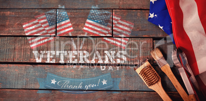 Composite image of logo for veterans day in america