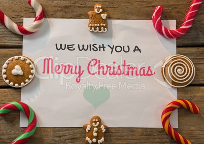 merry Christmas text on Christmas background