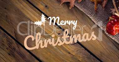 merry Christmas text on Christmas background