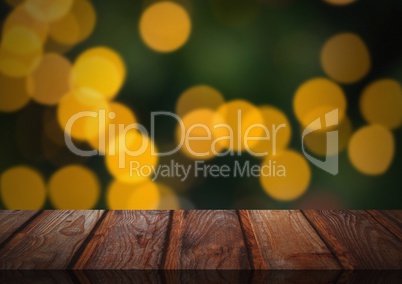 Wooden floor with Christmas theme background