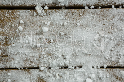 Close up of artificial snow
