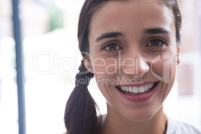 Portrait of smiling woman