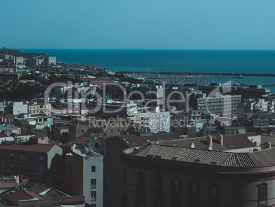 Aerial view of Cagliari