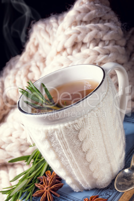 herbal tea with rosemary