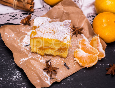 piece of mandarin cake
