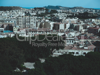 Aerial view of Cagliari