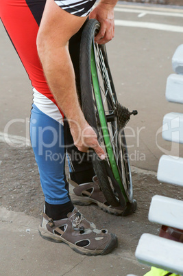 bicycle, wheel, camera, tire, repair, wheel, fix, seal, change