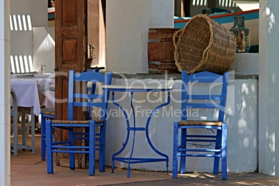 Taverne auf der Insel Rhodos