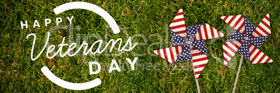 Composite image of logo for veterans day in america