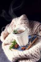 herbal tea with rosemary