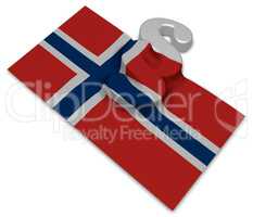 paragraph symbol und norwegische flagge