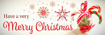 Christmas message with copy space