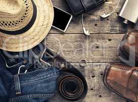 Hipster style travel background