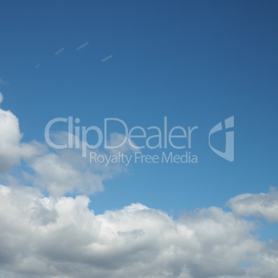 blue sky with clouds background