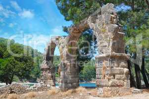 Ancient ruins of ancient city of Phaselis