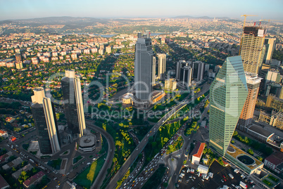 Aerial panoramic view of Istanbul