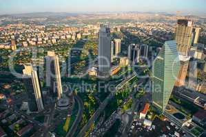 Aerial panoramic view of Istanbul