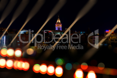 Galata Tower at Night