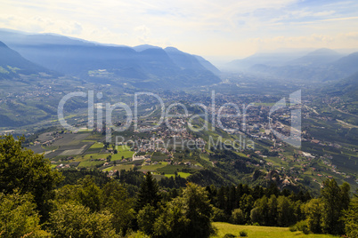 Meran und das Etschtal, Italien, Meran and the valley of Adige,